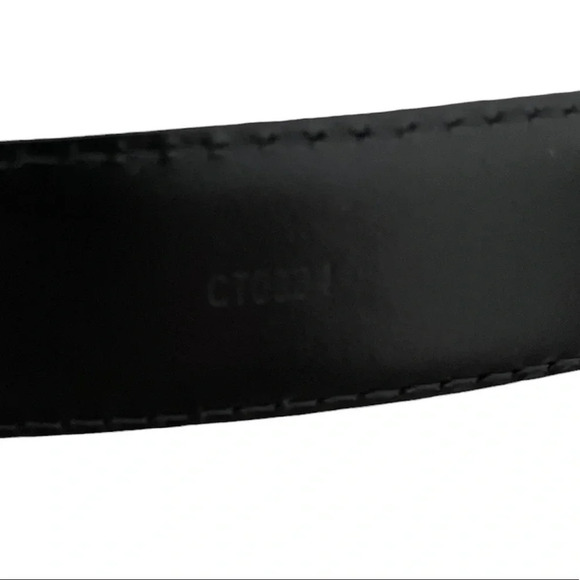 LOUIS VUITTON CT0334 Classic Black Leather Belt - Picture 9 of 13